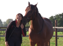 Anja en haar paard Goma